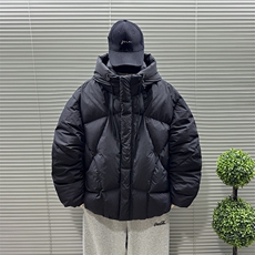 主推2025新款90白鸭绒极简冬季男连帽面包高端羽绒服369-P360，男装羽绒服，钱塘708(原3018)
