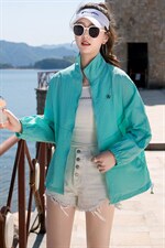 防晒衣女长袖短款2025新款夏季冰丝透气宽松可外穿防晒服薄款外套，女装防晒衣，蝶眷