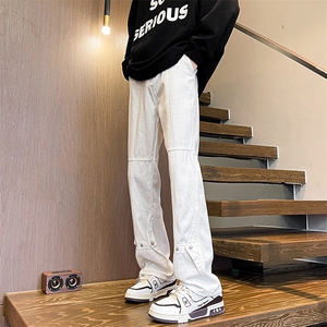 加长版裤子男高个子春秋微喇牛仔裤185cm110直筒KZ015P60加绒P70图片