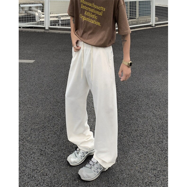 裤子男款夏季薄款休闲卫裤百搭垂感透气长裤特P40,男装休闲裤,电商D205