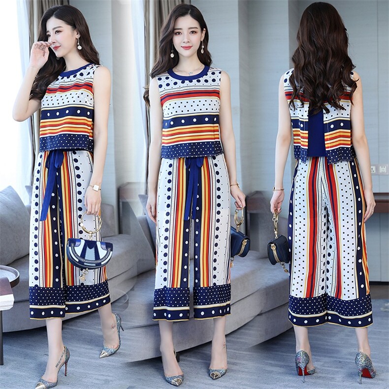 无袖气质街头韩版百搭宽松休闲时尚显瘦修身2021年夏季套装/套裙，女装套装/套裙，悠米