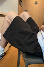 K5032/特P25夏季新款肌理感个性短裤男宽松中裤宽松潮流五分裤子，男装牛仔裤，电商A141