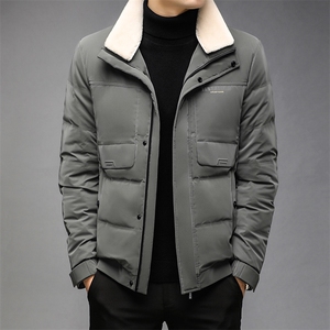 AN9836钱塘2020-2秋冬新款男士羽绒服商务休闲翻毛领外套P248图片