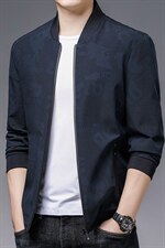 DW2891男士2023年春季新款长袖休闲棒球领外套青年拉链夹克P66图片
