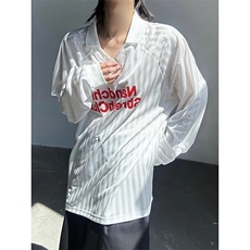 美式街头字母条纹薄款速干运动V领防晒长袖T恤衫男夏季TK31，男装防晒衣，星座1116A（原606A-3）