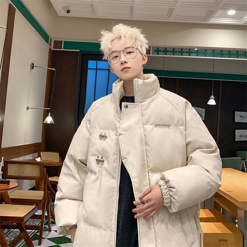 港风潮牌宽松百搭立领夹棉加厚保暖棉服男XZ213-M2388-P138控168,男装棉衣,星座213