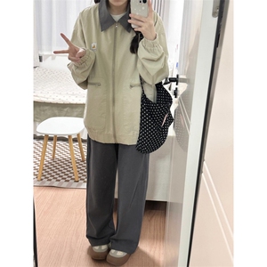 【有货】cleanfit卡其色短款外套男春秋高级感痞帅夹克8245LL-P78图片