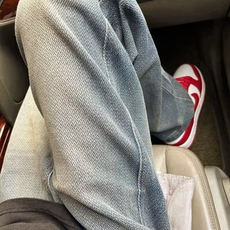 美式复古星空纹牛仔裤高街INS设计感潮牌垂感直筒KZ47D123--TP45,男装牛仔裤,电商A247C