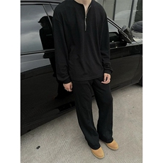 (网图慎用)曼巴棉重磅350g解构拼接大码休闲裤男K24038-特P40控78，男装休闲裤，电商A001-1