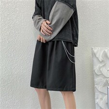 短裤夏季ins网红超火直筒休闲五分裤港风痞帅学生中裤K1259-P28，男装休闲裤，星座512-4