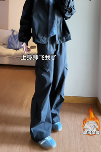 2025 HK25600加绒 内景打褶加绒伞兵长裤M-5XL HK25769-特P24图片
