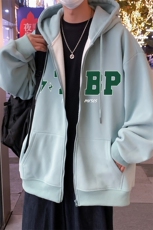703-WH177-P70秋冬校园加绒休闲卫衣外套，女装短外套，星座703