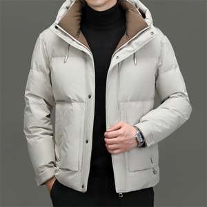 DF23928钱塘2020-2商务休闲百搭冬季厚款连帽中年男士羽绒服P290图片