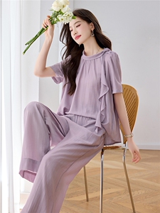 时尚套装女2026夏季款阔腿裤两件套洋气休闲减龄高级感女装图片