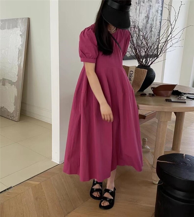 茧型韩版连衣裙，女装连衣裙，欧妮卡蒂蔓