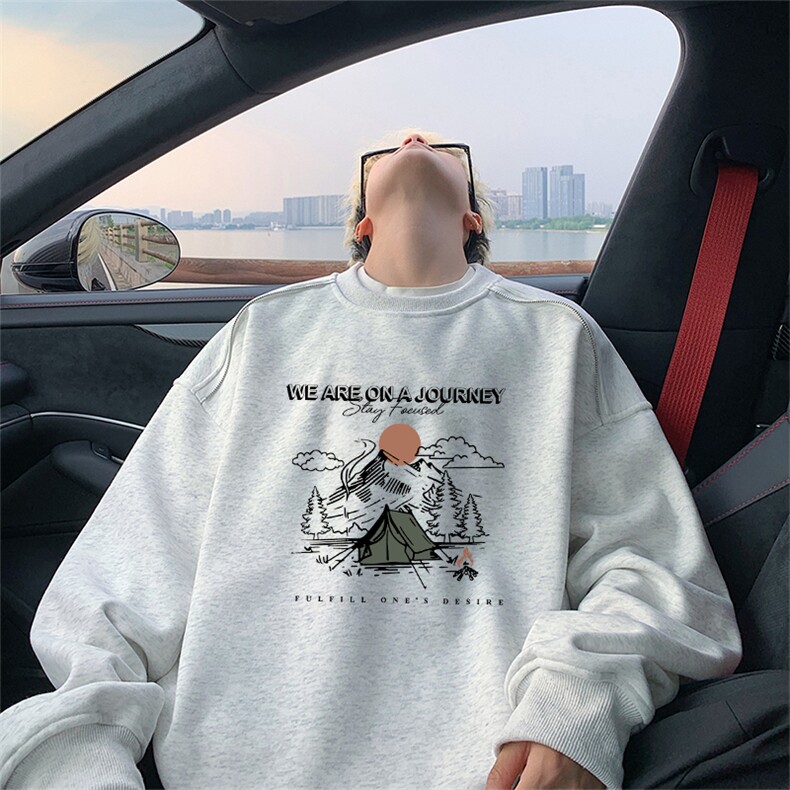 360克重磅图拉链华棉圆领卫衣【有货】C403A-YL25424LL-P45,男装卫衣,电商C403A