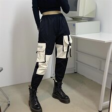 518大码中性工装裤男女长裤子秋装个性束脚裤男女裤，男装休闲裤，星座507