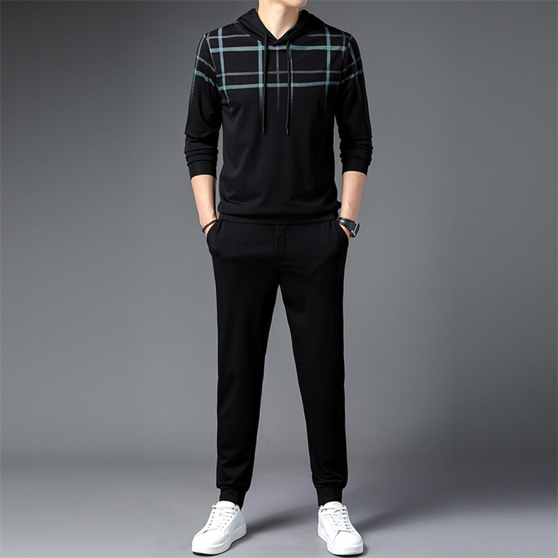 CAG202钱塘2020-2春秋新款休闲时尚帅气潮流中青年男士套装P97，男装休闲套装，钱塘207-2