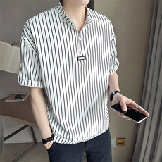 店主风~夏季新款条纹中袖T恤衫V5013/P50，男装T恤，电商B331