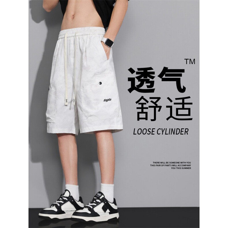 美式工装裤短裤新款宽松夏季休闲五分裤A436-2555-特P30,男装休闲裤,电商A436