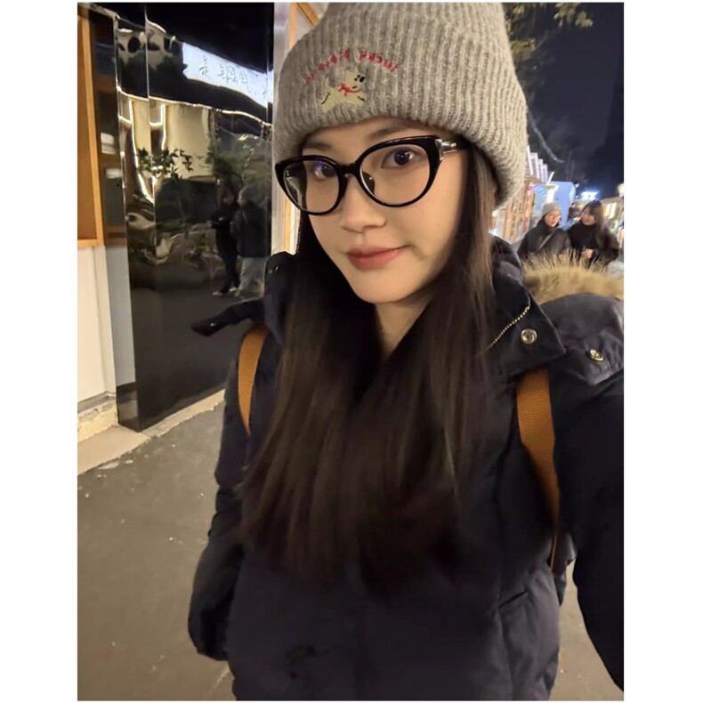 南区菲奥娜藏青大毛领羽绒棉服女2025冬季新款短款小个子棉衣棉袄,男装棉衣,星座506A