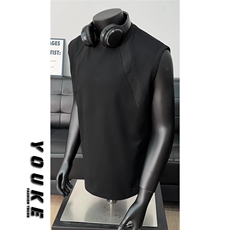 网图T510-特P15原版品质拼接抗皱无袖背心T510，男装背心/马甲，星座1811B