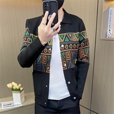 M3878-P70针织开衫男韩版潮流商务休闲春秋新款男士毛衣外套，男装针织衫/毛衣，电商D310B