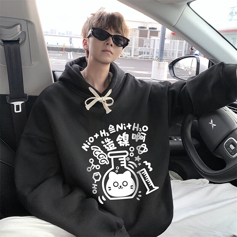 连帽卫衣男大码胖子帽衫大号运动服WY2421-P35图片