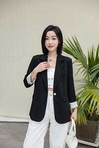 春装外套  半衬包边图片