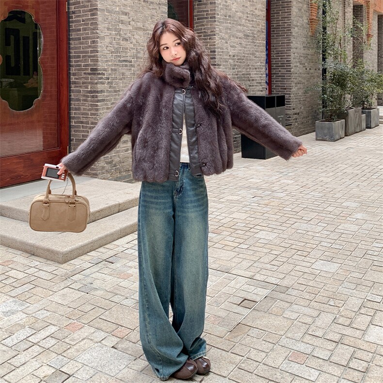 新款已出货环保雪兰貂外套2C123-Z1003-P245-K355,女装派克服,2C123