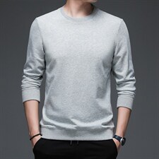 FL-D06男式2023春季新款长袖T恤男休闲男装卫衣P58图片