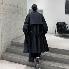 春季2025中长款风衣DF275-TP75控108双排扣青少年韩版宽松外套，男装风衣，电商A102