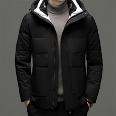 男装90%羽绒服保暖2023冬季青年连帽加厚休闲外套JZX6807-P255，男装羽绒服，星座1105-3