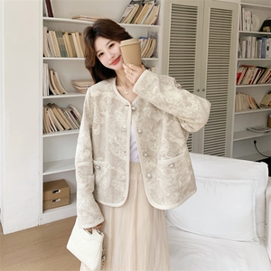 有货   棉麻绣花小香风外套  2c198-6823-P175 k278图片