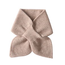 时尚可爱儿童蝴蝶结围巾四季通用保暖护颈甜美粉色设计，童装儿童配饰，联起羊绒