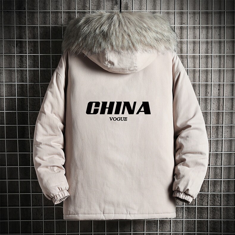 MM48001-P130冬季大毛领衣男士大码加厚袄男服网格挂拍,男装棉衣,电商A040A