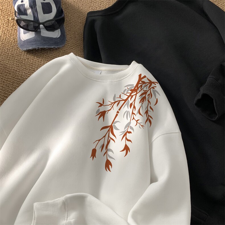 ！圆领卫衣男装港风长袖t恤男外套男WY503-特P23，男装T恤，电商B371