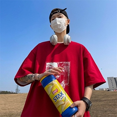 可设48小时发货支持抖音得物来样二开230克重磅美式短袖t恤MT357，男装T恤，电商A486