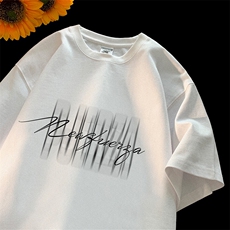 可设48小时发货支持抖音得物来样二开230克重磅美式短袖t恤MT365，男装T恤，电商A486-1