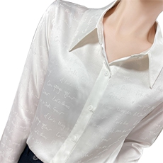 2025年春季翻领单排多扣纯色气质简约百搭衬衫，女装衬衫，朝贺羊绒