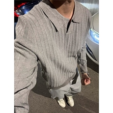 有货。美式cleanfit毛衣男春秋简约休闲麻花纹针织衫MZ1049-P42，男装针织衫/毛衣，星座412-3