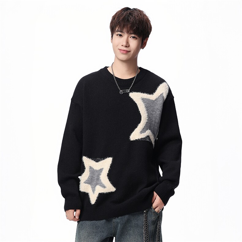 【新品】2025秋冬男士时尚休闲百搭针织毛衣潮流-M122-P45,男装针织衫/毛衣,星座1105-1