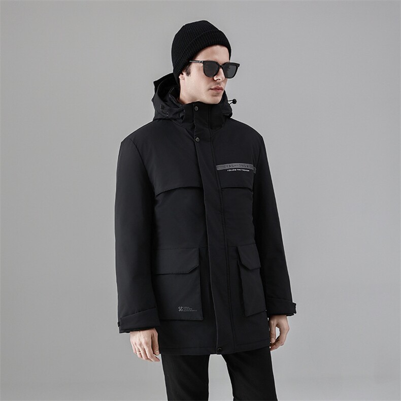 外贸大码中长款羽绒服爸爸工作服老年羽绒服男加厚外套2307-P240，男装羽绒服，星座1210A