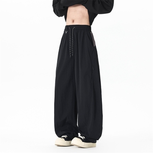 春季新款现货男女同款直筒休闲裤DSA157B-K2618-P50图片