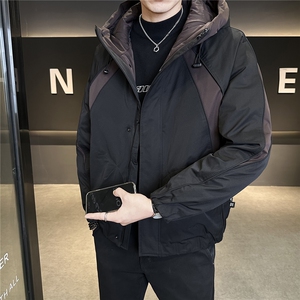 新标连帽轻奢男羽绒服现货高品质情侣保暖外套数据款Y2559-图片