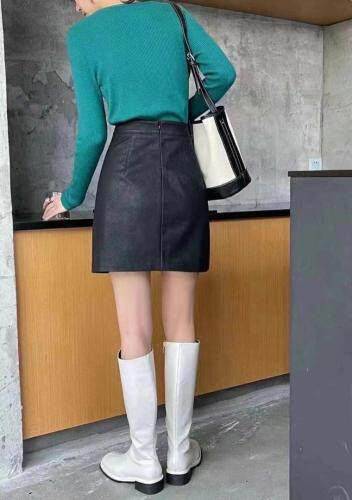 简单款百搭皮裙，其它，欧妮卡蒂蔓