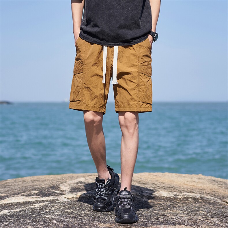 【深度库存】夏季休闲短裤男薄款冰丝中裤五分裤男B381/366,男装牛仔裤,电商B381（原B382）