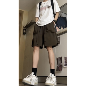 抖音质量 夏季百搭冰丝休闲裤男 清爽短裤五分裤DK602-P4568图片