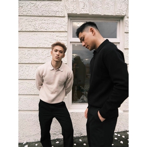 网图慎用 海鸥领男士毛衣老钱风针织衫222-2-M002-P68图片
