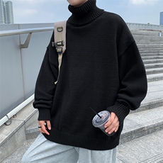 秋冬款男针织衫高领毛衣破洞打底外套M611P45，男装针织衫/毛衣，星座1013-1